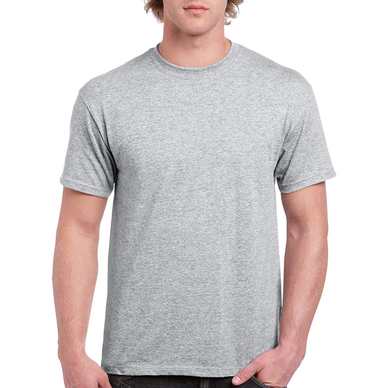 Gildan, Mens Heavy Cotton T-Shirt, 2XL, Sport Grey - Walmart.com