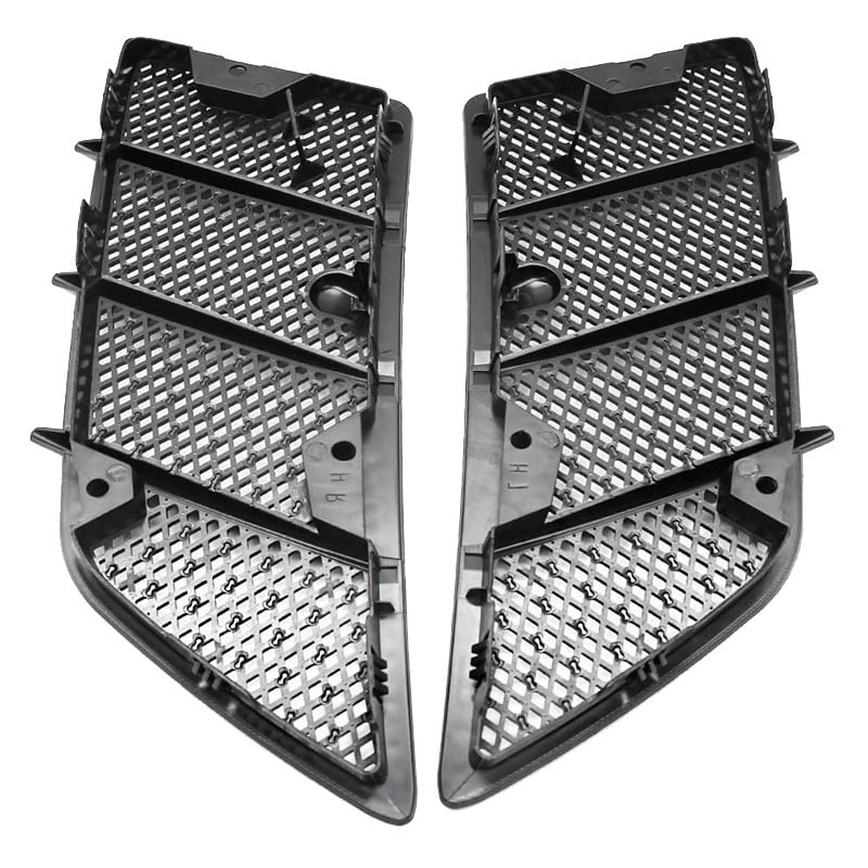 2 Pcs Car Hood Upper Air Vent Grille Cover for W164 ML 320 350 450 550 63AMG 2008-2011 Right & Left,1 * Right Passenger Side Hood Upper Grill Vent 1 * Left Driver Side Hood Upper Grill Vent,black