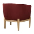 thumbnail image 2 of Lifestyle Solutions Falstead Mid-Century Modern Accent Chair, Red Velvet Fabric, 2 of 6