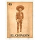 thumbnail image 2 of Algodón EL CHINGÓN. Camiseta Zapata versión bingo mexicano, 2 of 7
