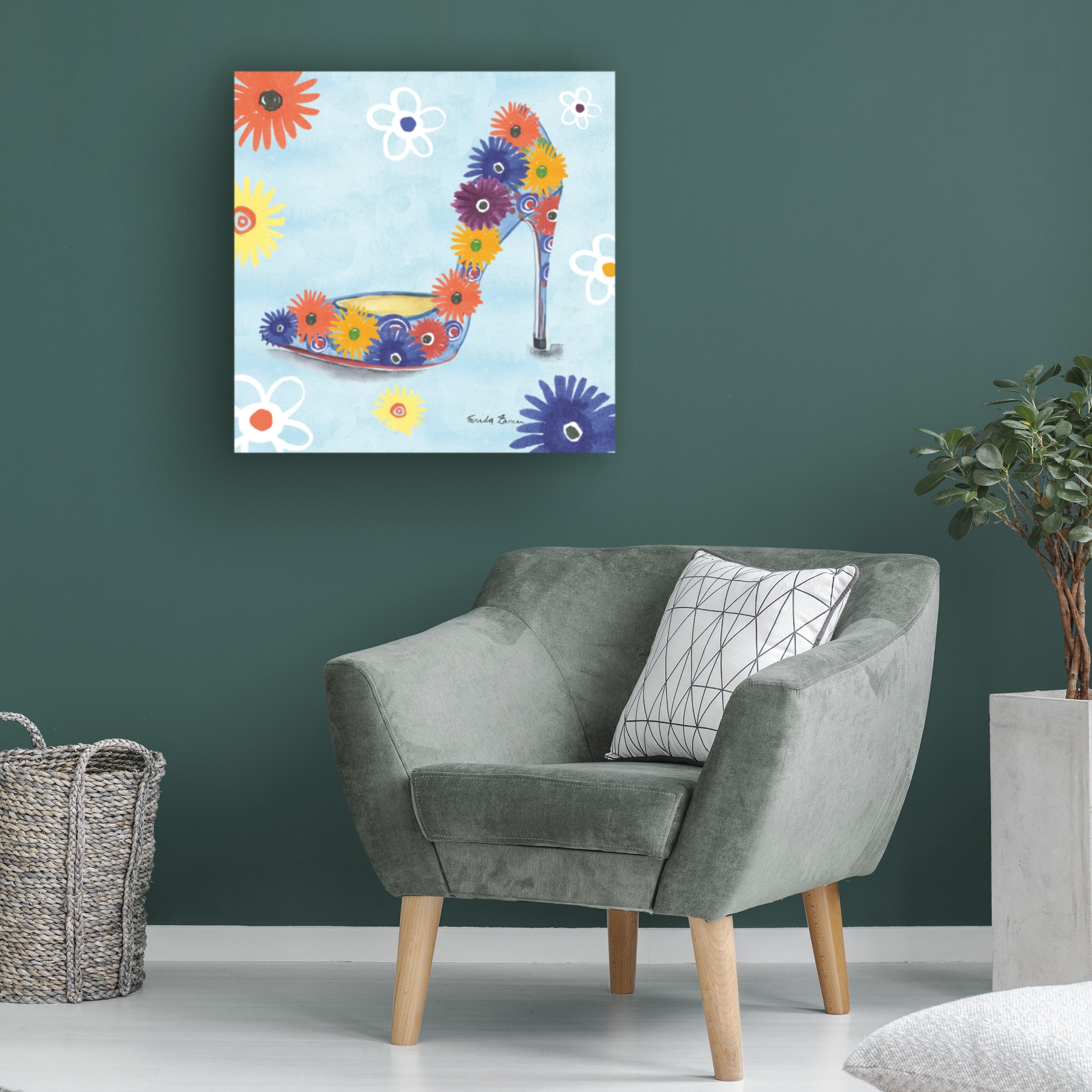 Farida Zaman 'Love Shoes V' Canvas Art