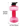 thumbnail image 3 of Dumbbell-Shaped Water Bottle 50oz, Large Capacity Sports Drinking Cup for Fitness Training, 3 of 7