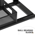 thumbnail image 3 of 2 Pack 21.3IN-Depth Under Sink Organizer with Next-Gen Ball-Bearing Slides,2-Tier Pull Out Cabinet Storage,Height Adjustable Drawer Shelf for Bathroom,Kitchen,Laundry,Cabinet,Pantry-Black, 3 of 16