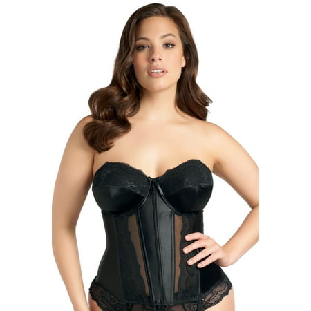 

Elomi Womens Maria Underwired Basque 34E Black