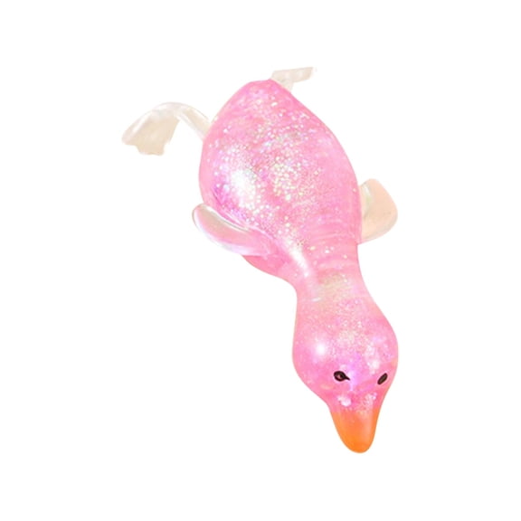 Glitter Ducks Squishy Fidget Toys Stress Relief Sensory Balls for Adults Anxiety Focus Desk Toys Fun Party Favors Stocking Stuffers