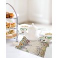 thumbnail image 4 of Spring Floral Kitchen Dish Towels for Drying Dishes Set of 3, Daisy Sunflowers Wisteria Hummingbird Beige Waffle Weave Microfiber Hand Tea Bathroom Towels Quick Dry & Absorbent Towel 12x12, 4 of 7