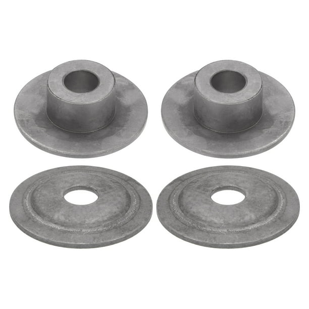 4uds Banco Amoladora Eje Arandela Brida 1.26'' OD x 0.63'' ID Carbono Acero Herramienta Piezas para Banco Amoladora Pulido