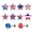 D, variant on Sktrjpolfis Independence Day Paper Glasses Set Plastic Patriotic Eyewear for 4th of July Party Supplies