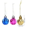 thumbnail image 2 of PENIKOKO Hanging Ball Ornaments Assorted Color 12Pcs 1.6X1.2X1.2In Plastic Classic, 2 of 8