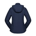 thumbnail image 2 of Little Donkey Andy Women’s Softshell Jacket, Ski Snowboarding Jacket with Removable Hood, Fleece Lined and Water Repellent Dark Blue XL, 2 of 7