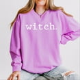 thumbnail image 4 of Witch Typewriter - Women's Lightweight Garment Dyed Sweatshirt, 4 of 7
