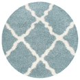thumbnail image 3 of Safavieh Dallas Shag Light Blue Shag Rug - Round 6', 3 of 5