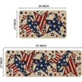 thumbnail image 6 of American Flag Stars Patriotic 4th of July Kitchen Mats Set of 2, Home Independence Day Memorial Day Decor Kitchen Rugs for Floor - 17x29 and 17x47 Inch, 6 of 6