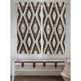 thumbnail image 6 of Living Room Curtains 72 Inches length, Brown Aztecs Window Treatment Curtain Drapes, Abstract Southwest Geometric Vintage Tribal Light Filtering Drapes for Bedroom Laundry Room, 52"x72", 2 Panels, 6 of 7