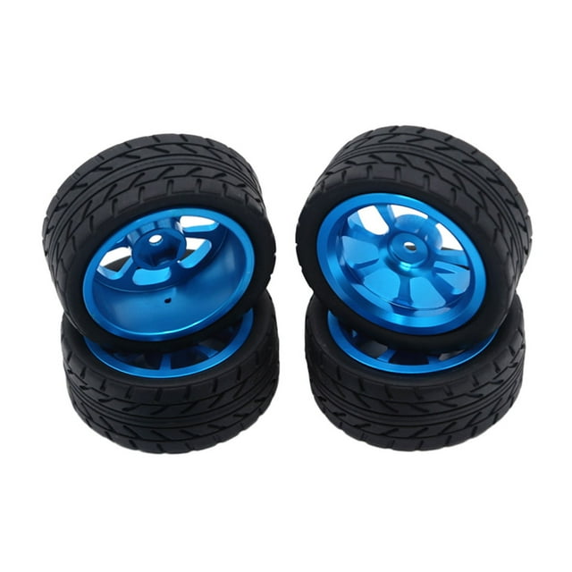 ZheElen 4pcs/set Aluminum Alloy RC Car Upgrade Wheel Rims For Wltoys 1/18 A949 Aluminum Alloy RC Car Wheel Rims RC Car Wheel blue