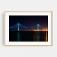 thumbnail image 2 of The Arthur Ravenel Bridge - Charleston South Carolina Photography Bridge Night Sky Architecture City Scenic Harbor Travel Poster Unframed Wall Art Print 4 x 6 inches, 2 of 7