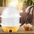 thumbnail image 4 of Adaptador de Caldera de Huevos Eléctricos Eu Fácilmente para Limpiar Huevos Hervidos para de La Oficina Del Desayuno doble capa amarilla Baoblaze cocedor de huevos, 4 of 6