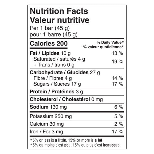 Larabar Praliné Chocolat Intense, Barres Énergétiques aux Fruits et Noix Sans Gluten, 16 Barres 720 g