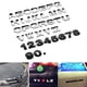 thumbnail image 1 of 1Pc 25mm Black Silver Metal DIY 3D Alphabet Letter Car Auto Motor Bike Sticker Decal Emblem Badge Car Stickers huangjie unisex, 1 of 1