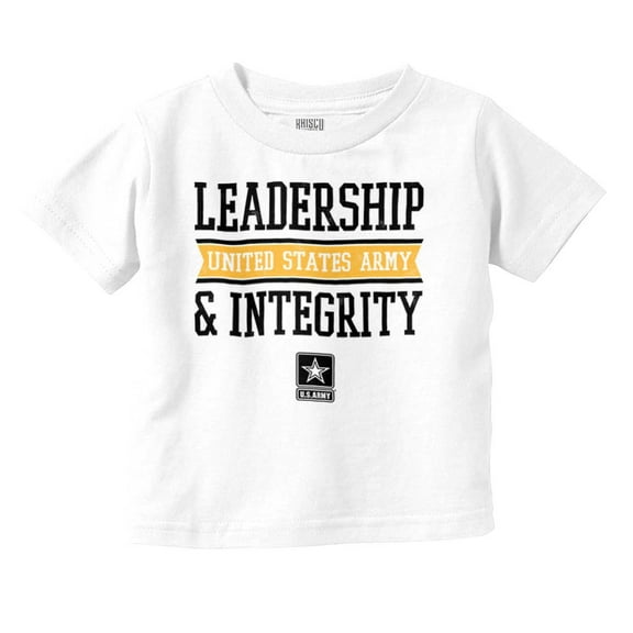 US Army Logo Leadership Integrity Toddler Boy Girl T Shirt Infant Toddler Brisco Brands 18M