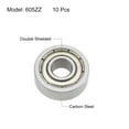 thumbnail image 2 of Uxcell Deep Groove Ball Bearings Metric Double Shielded High Carbon Steel Z2 Level 605ZZ, 2 of 4