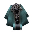 thumbnail image 3 of Pon broche de corbata para el cuello de la cinta para el traje de fiesta de bola de bricolaje Accesorios de disfraces verde, 3 of 10