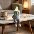 thumbnail image 7 of VORJELT Cute 3D Printed Shine-in-the-Dark Candle Figurine with Movable Joints Adjustable Desktop Ornament for Home Decor and Gifting Gray, 7 of 7