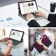 Portfolio Case for 12.3 Inch Microsoft Surface Pro 7 Plus, Surface Pro 7, Surface Pro 6, Pro 5, Pro 4, Pro 3, Business Cover with Pocket