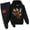 Black, variant on Five Nights at Freddy's Sweatshirts Hooded Pullover Long Sleeve Tops and Sweatpants Set Casual Tracksuit for Teen