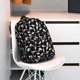 thumbnail image 3 of Easygdp Black White Leaves Mochila Ligera de 15 Pulgadas para Estudiantes, Mochila Cómoda para la Escuela y Viajes, Correas Ajustables, 3 of 6