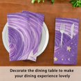 thumbnail image 5 of Iauyy Satin Napkins Set of 1- Planet- Purple DIY Printing Decoration Cloth Napkin- Easy Care for Home/Party, 5 of 8