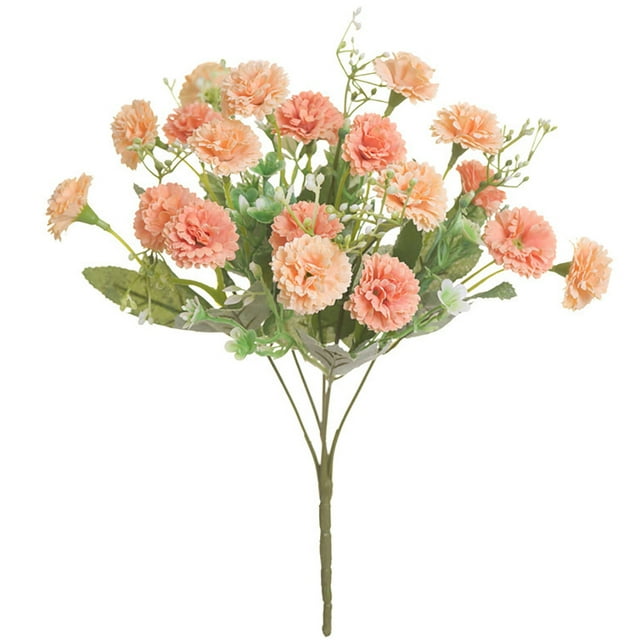 Artificial Carnation Flower Small: Realistic Silk Carnation Bouquet Home Decor