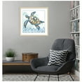 thumbnail image 2 of Amanti Art Boho Shells I Sea Turtle Wood Framed Wall Art Print, 2 of 5
