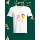 thumbnail image 1 of Creative Number 67 Donut Shape Printed Casual T-Shirt This T-shirt features a unique design with the numbers 6 and 7 shaped like delicious donuts, decorated with cherries and blueberries. It's a fun, 1 of 6