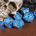 thumbnail image 5 of Cusdie 7-Die Metal DND Dice Set, Ghost Claw Design Metal Polyhedral D&D Dice Set for DND Dungeons and Dragons TTRPG Role Playing Games, 5 of 5
