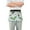 Coconuts and Green Leaves, variant on Monkey Faces Flowers Dots Server Apron with 3 Pockets Waterproof Waitress Waist Short Apron for Man Woman 12 Inches
