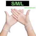 thumbnail image 1 of 100 Pcs Gants Jetables de Protection Environnementale Sans Poudre Gants de Protection Transparents de Qualité Alimentaire, 1 of 8