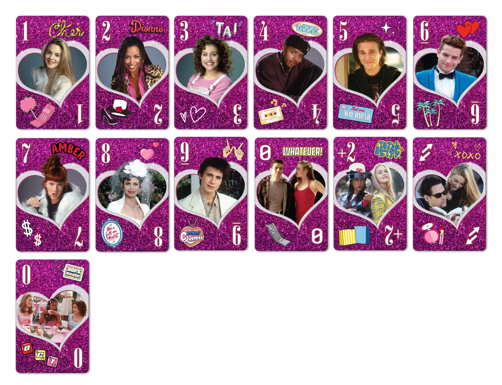 Mattel - UNO - Clueless Fandom 30th Anniversary Card Game Deck