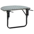 thumbnail image 3 of vidaXL Balcony Table Grey 60x60x40 cm Poly Rattan, 3 of 5