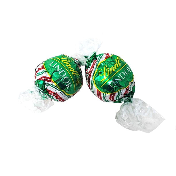 Lindt Holiday Lindor Milk Chocolate Peppermint Cookie Truffles