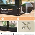 thumbnail image 6 of Jocisland 12x13.5x9 ft Hybrid Polycarbonate Greenhouse with Quick Connector Assembly Clear Panels, 6 of 9