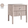 thumbnail image 2 of Meridian Furniture Kivo Natural Solid Wood Nightstand, 2 of 12