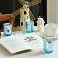thumbnail image 4 of 12 Pcs Blue  Glass Votive Candle Holders for Wedding, Party, Home Decor, 4 of 7