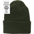 thumbnail image 2 of HLONK Wool Watch Cap Beanie  100% Wool  Military Style  Made in USA  One Size  Black  Single, 2 of 2