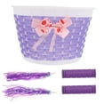 thumbnail image 4 of 1 Set Plastic Kids Bike Front Handlebar Basket Practical Scooter Storage Basket, 4 of 9