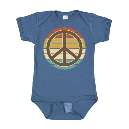 

Inktastic Retro Peace Sign Sunset Gift Baby Boy or Baby Girl Bodysuit