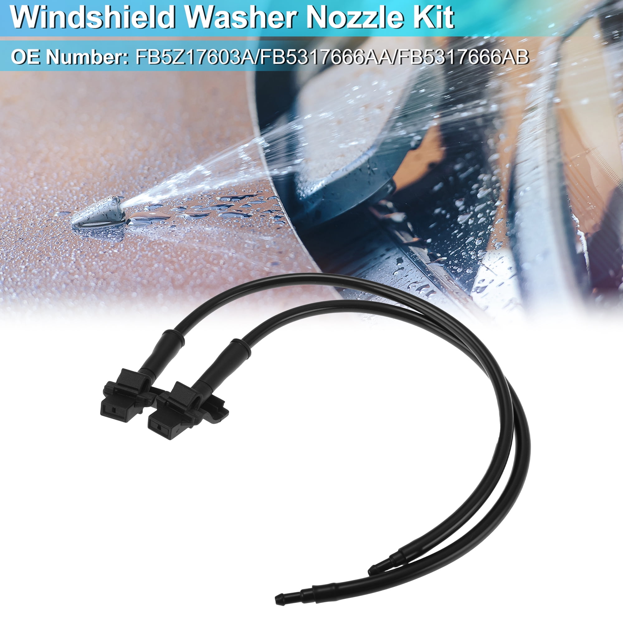 Unique Bargains FB5Z17603A Windshield Washer Nozzle Kit for Ford Explorer Pack of 1
