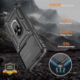 thumbnail image 2 of for Samsung Galaxy S20 FE Case with HD Screen Protector, Build in Ring Stand [Military Grade] Protective Case for Galaxy S20 FE 5G Case,Black, 2 of 7