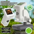 thumbnail image 4 of Sinyiin Transportable Science Microscope for Children Highlighting 720P Screen and Memory, 4 of 12