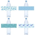 thumbnail image 2 of Pegatinas de copo de nieve para botella de agua congelada, decoración de fiesta de cumpleaños para adultos, Baby Shower, etiquetas adhesivas para botella de niños, 10 Uds., 2 of 4
